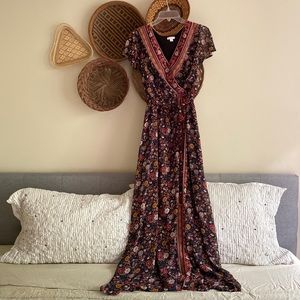 Xhilaration Wrap Maxi Dress